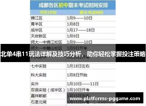 北单4串11玩法详解及技巧分析，助你轻松掌握投注策略